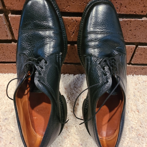 Allen Edmonds Becker Black Cap-Toe Oxford Lace-Up Dress Shoes Size 9 D - Picture 5 of 15